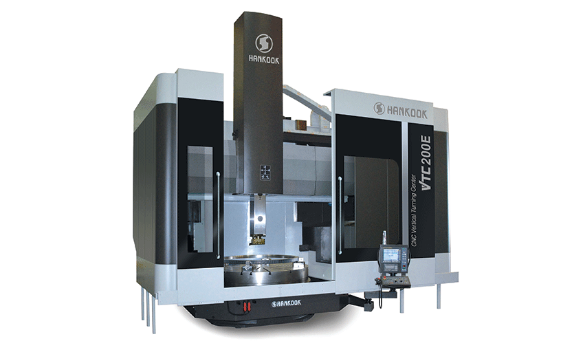 Hankook VTC200E 3-Axis Ram Type Vertical Boring & Turning Machine – C-Axis & Live Tools