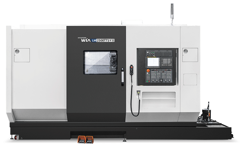 Hyundai-Wia LM2500TTSY II Slant Bed, Y-Axis CNC Lathe with Twin Spindle & Twin Turrets