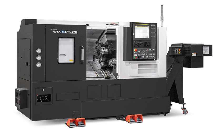 Hyundai-Wia SE2200LSY Slant Bed, Y-Axis CNC Lathe with Sub Spindle