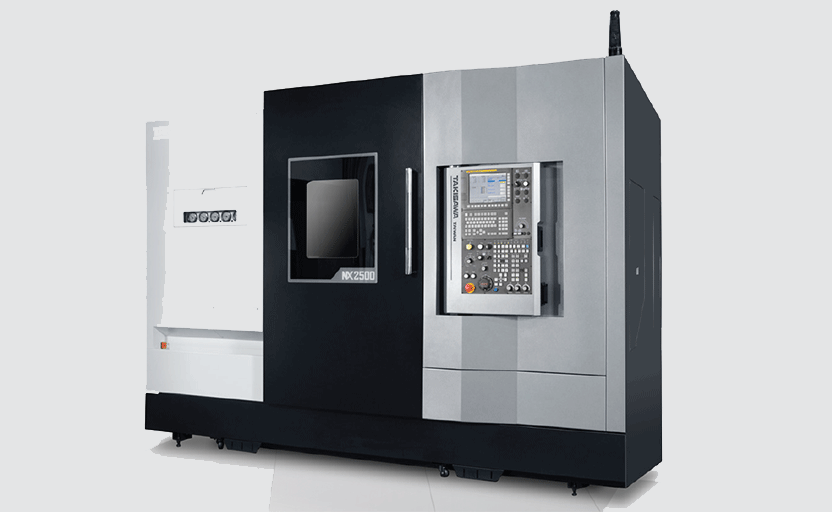 Takisawa Taiwan NX-2500YS Series Slant Bed, Y-Axis CNC Lathe with Sub Spindle