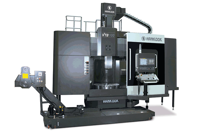 Hankook VTC100 3-Axis Ram Type Vertical Boring & Turning Machine – C-Axis & Live Tools