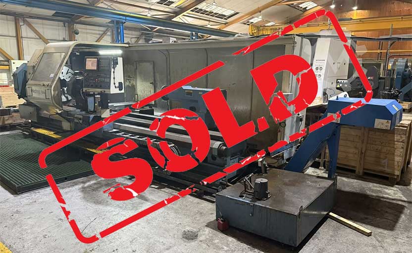 USED HANKOOK PROTEC 9NC x 4000 Flat Bed CNC Lathe – TWW Cat 8020