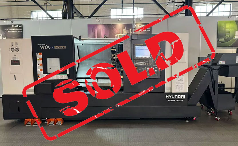 USED Hyundai-Wia L300LMA Slant Bed CNC Lathe, C Axis & Driven Tools – TWW Cat 7566