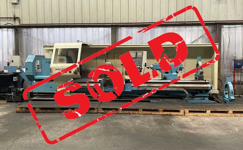 USED Hankook Protec 9NC x 4000 Flat Bed CNC Lathe – TWW Cat 8069