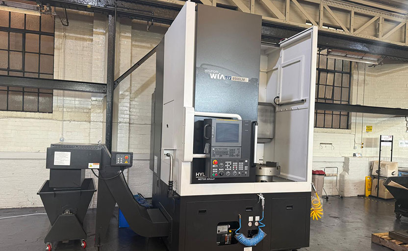 HYUNDAI-WIA LV8500LM Compact Type CNC Vertical Lathe with C-Axis & Driven Tools – TWW Cat 7967
