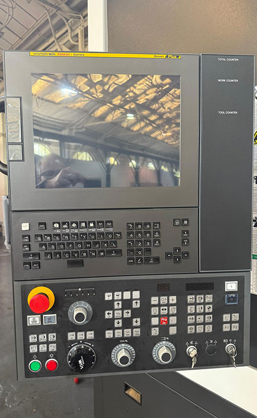 HYUNDAI-WIA LV8500LM Compact Type CNC Vertical Lathe with C-Axis & Driven Tools – TWW Cat 7967
